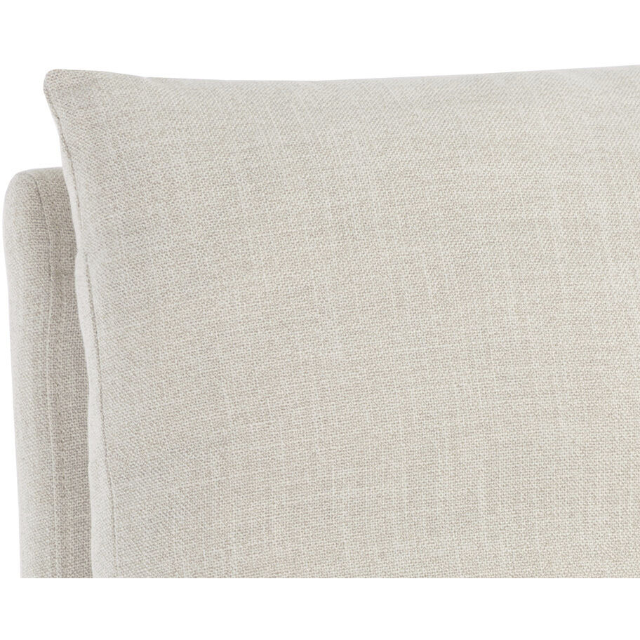 Glenrose Effie Linen Wheeled Dining Chair